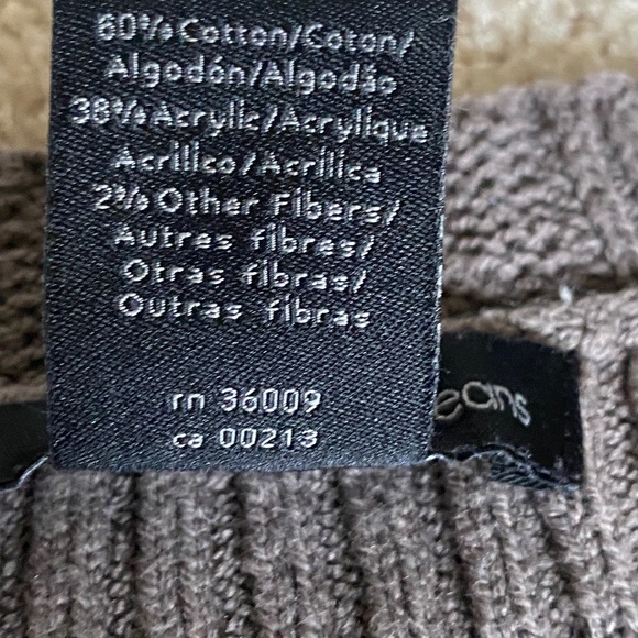 Calvin Klein  tunic sweater v-neck metallic thread Medium - Picture 9 of 13